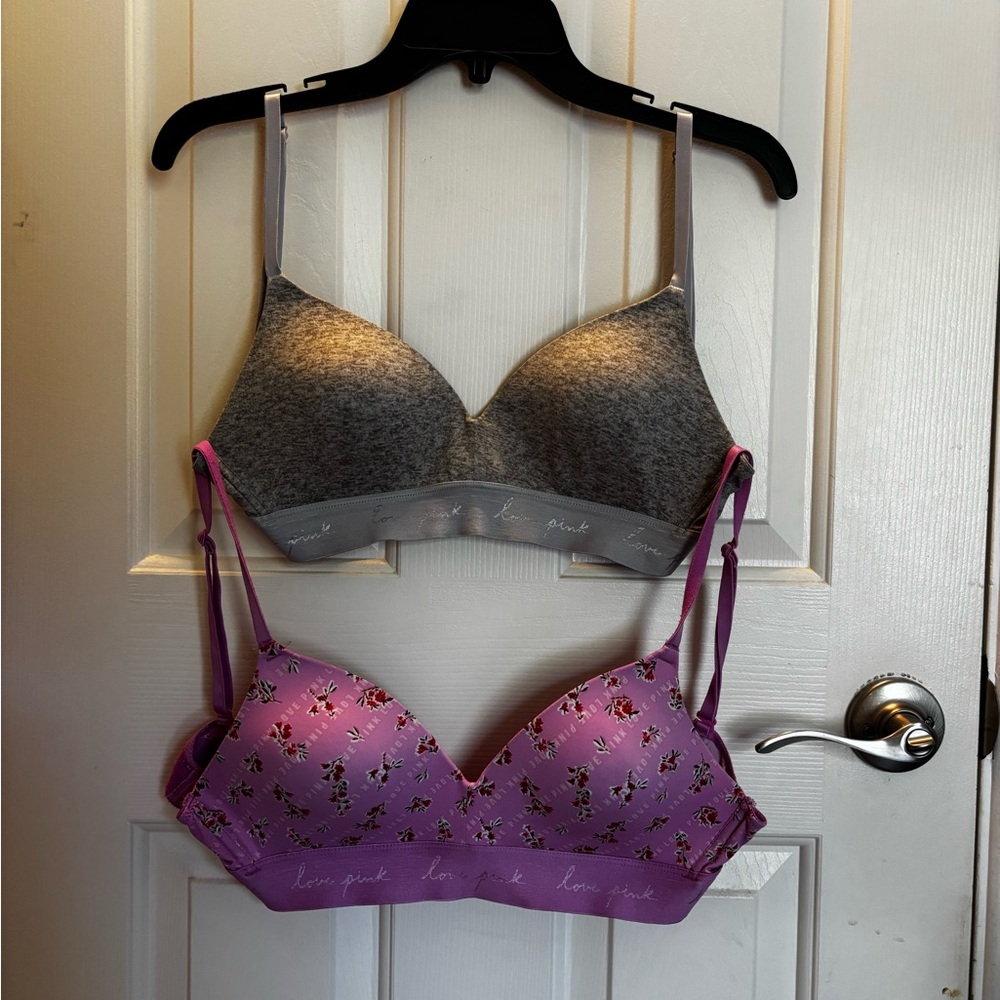 Victoria's Secret Gray and Purple Bras Intimates Collection